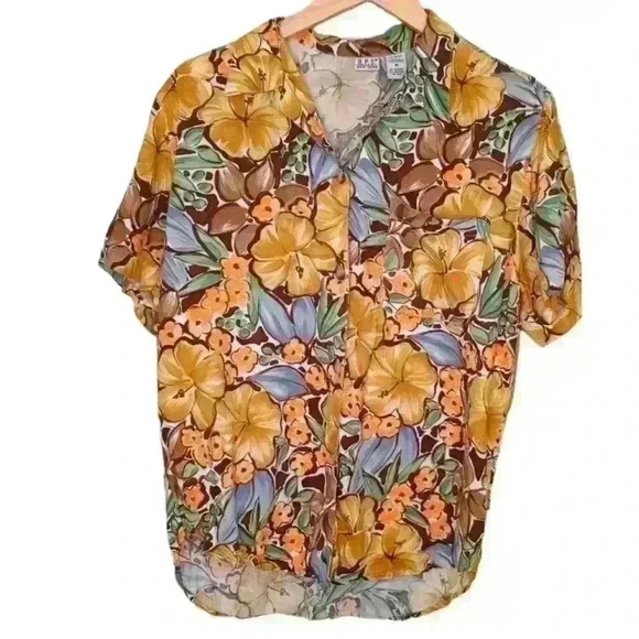 Vintage D.P.S New York Short Sleeve Button Up - Picture 1 of 11